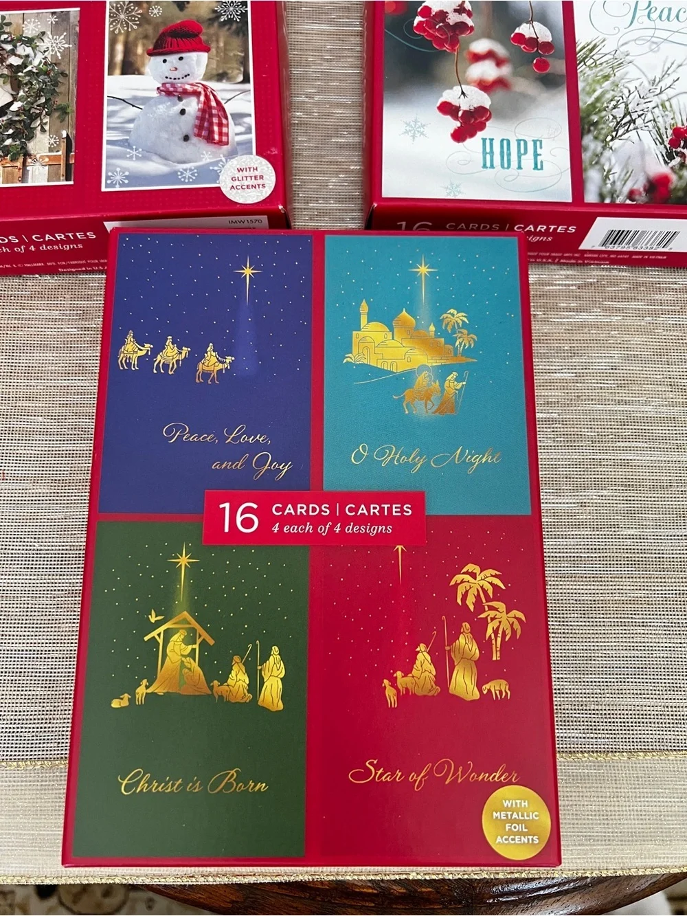 Lot of 3 Christmas Cards 16 count in Each Box